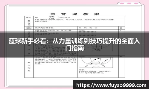 篮球新手必看：从力量训练到技巧提升的全面入门指南